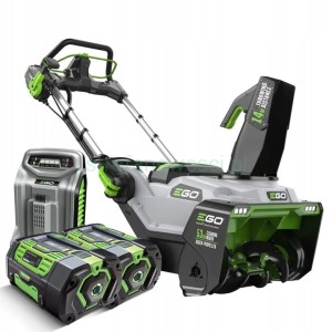 Odśnieżarka akumulatorowa dwustopniowa EGO POWER+ PROFESSIONAL SNT2124E-AP 56V z napędem o szerokości roboczej 52cm z 2 akumulatorami i ładowarką