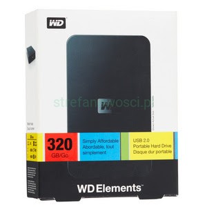 WD Elements Portable 320GB dysk  USB 3.0 Black