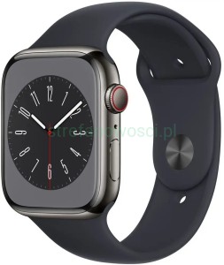 Smartwatch Apple Watch series 8 GPS + Cellular 45mm szary stal nierdzewna
