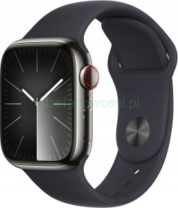 Smartwatch Apple Watch Series 9 GPS + Cellular 41mm stal grafit czarny pas
