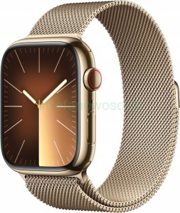 Smartwatch Apple Watch Series 9 GPS + Cellular 45mm złoty bransoleta
