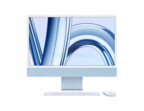 Komputer Apple iMac 24 " Apple M3 8 GB / 256 GB niebieski nieotwierany