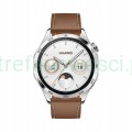 Smartwatch Huawei Watch GT4 46mm brązowy pasek