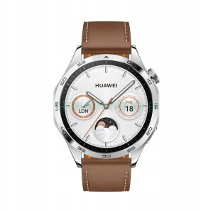 Smartwatch Huawei Watch GT4 46mm brązowy pasek