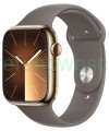 Smartwatch Apple Watch Series 9 GPS + Cellular 45mm złoty + pasek brąz pop.