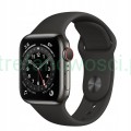 Apple Watch 6 40mm cellular NFC LTE eSIM + czarny pas