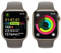 Smartwatch Apple Watch Series 9 GPS + Cellular 45mm złoty + starlight / beż