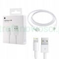 Kabel Apple Lightning - USB 1 m biały zaplombowany oryginał