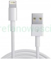 Kabel Apple Lightning - USB 1 m biały zaplombowany oryginał