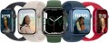 Apple Watch series 7 GPS Cellular 45mm stal grafit + pasek skóra biała