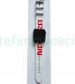 Apple Watch series 7 GPS Cellular 45mm stal grafit + pasek skóra biała