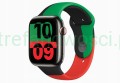 Apple Watch series 7 GPS Cellular 45mm stal grafit niebieski zaplombowany