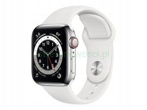 Apple Watch 6 40mm GPS Cellular stal eSIM LTE srebrny komunia zaplombowany