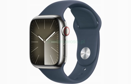 Apple Watch 6 40mm GPS Cellular stal eSIM LTE srebrny + niebieski pasek