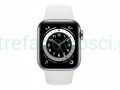 Apple Watch 6 40mm GPS Cellular stal eSIM LTE srebrny + niebieski pasek