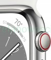 Smartwatch Apple Watch series 8 GPS + Cellular 41mm stal srebrny + biały