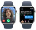 Smartwatch Apple Watch Series 9 GPS + Cellular 45mm srebrny + pasek skóra