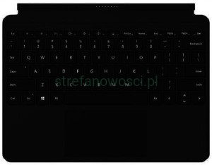 Klawiatura Microsoft Surface Go Type Cover 1840 US QWERTY czarny