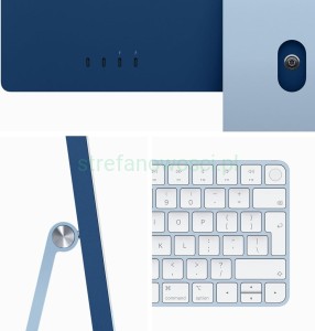 Komputer Apple iMac 24 M3 16 GB / 512 GB niebieski 10 core Touch ID LAN