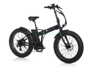 Składany rower elektryczny FatBike BigBad szerokie opony koła 24"