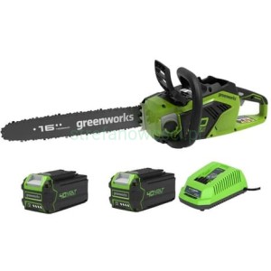 Piła łańcuchowa pilarka 40V GD40CS18 Greenworks szybka i mocna 8Ah