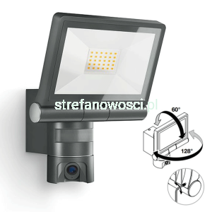 Naświetlacz STEINEL XLED CAM1 21W kamera WiFi lampa LED zewnętrzny interkom głośnik