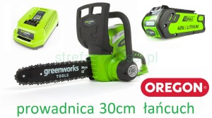 Akumulatorowa piła łańcuchowa Greenworks 40V USA