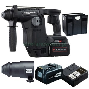 MŁOTOWIERTARKA SDS Z ODSYSANIEM PYŁU PANASONIC 28V