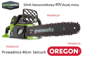 Piła łańcuchowa GreenWorks 40V akumulatorowa USA