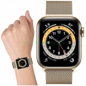 Apple Watch 6 44 cellular 4G LTE eSIM damski złoty