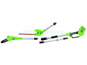 Greenworks pilarka/nożyce żywopłotu na wysięgniku