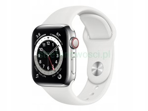 Apple Watch 6 40mm cellular NFC LTE eSIM srebrny