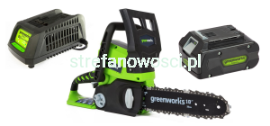 Akumulatorowa pilarka łańcuchowa Greenworks