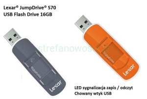 Lexar JumpDrive S70 USB Flash Drive 16GB PenDrive